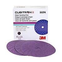 Cubitron™ Ii Hookit™ 737U Series 051131-31374 Clean Sanding Abrasive Disc, 6 In Dia, 180+ Grit, Ceramic Abrasive