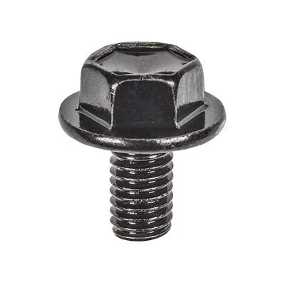 21840- 6-1.0 x 11mm 10mm Hex Head	Black Hex Flange Hd Body Bolts 25pk