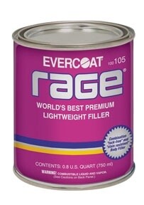 FIB-105 Rage® Premium Lightweight Body Filler, 1-Quart