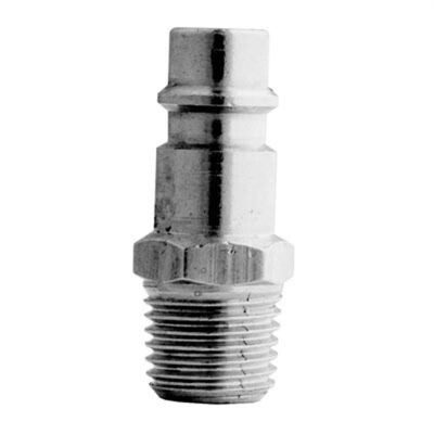 MIL 760 Milton Industries HI-Flo V-Style 1/4&quot; MNPT Brass Plug