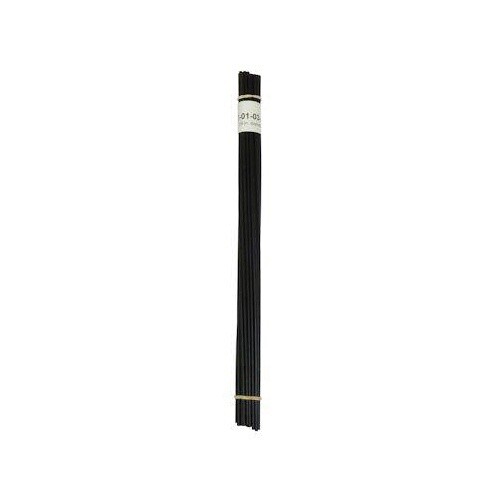 Polyvance R02-01-03-BK Rod, 1/8 in Dia, 12 in L, Polypropylene For Joining, Black