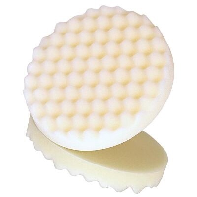 Perfect-It™ 051131-05723 Single-Sided Compounding Pad, 8 In Dia, Foam, White, Hook And Loop Attachment