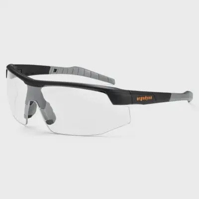 Ergodyne SKOLL Anti-Fog Clear Lens Matte Black Safety Glasses
