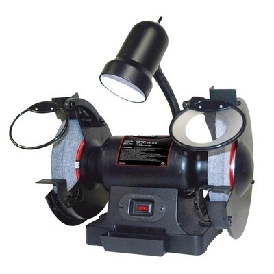 ATD ATD-10558 Bench Grinder, Tool/Kit: Tool, 8 in Dia Wheel, 1 in Thick Wheel, 120 V, 3/4 hp, 3450 rpm Speed