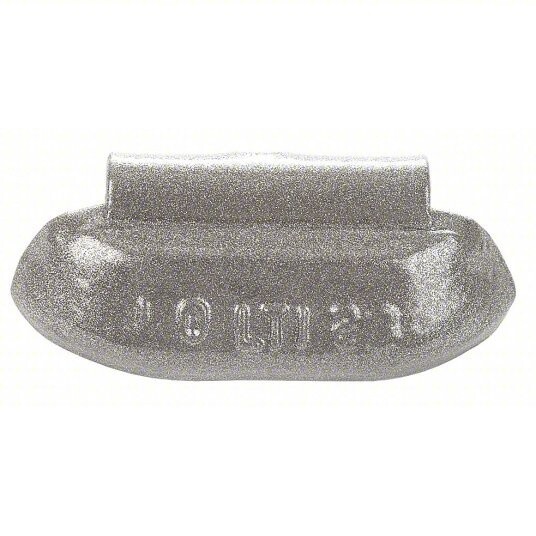 Clip-On Wheel Weight: 3.4 x 0.721 in Size, Lead, 3 oz Wt, 25 PK
