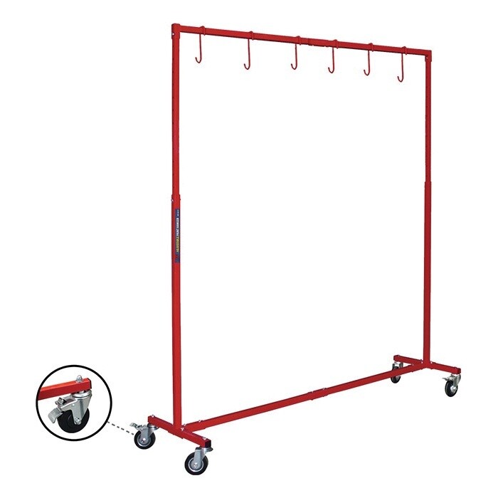 ATD ATD-6575 Paint Hanger, 70 x 19-1/2 in OAW, Swivel Caster, Steel