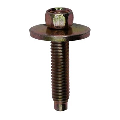12335-M6-1.0 X 28MM IND HEX. WASH HD SEMS W/DOG - ZINC-25pk
