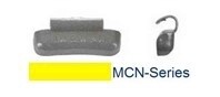 MCN Type Lead Clip-on Wheel Weight Coated 2 oz Box of 25-Box of 25
