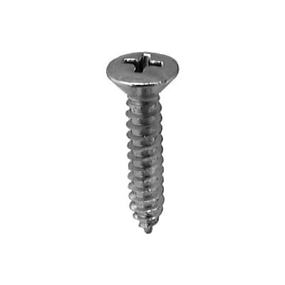 2731- #10 X 1 PHILLIPS OVAL HEAD TAP SCREW CHROME