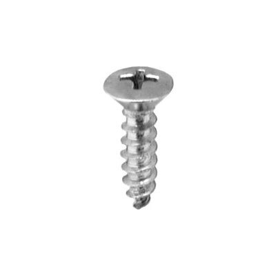 2728- #10 X 3/4 PHILLIPS OVAL HEAD TAP SCREW CHROME