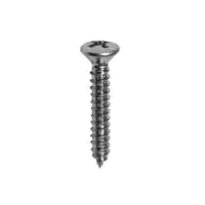 2360- #8 X 1 PHILLIPS OVAL HEAD TAP SCREW ZINC