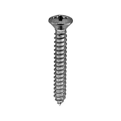 2716- #8 X 1-1/4 PHILLIPS OVAL HEAD TAP SCREW CHROME