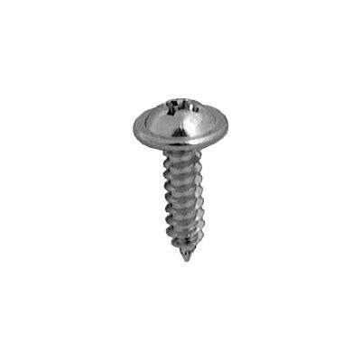 2806- #8 X 5/8 PHILLIPS RD WSHR HD TAP SCREW CHROME