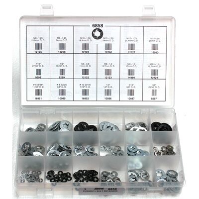 6858-PUSHNUT BOLT RETAINER QUIK-SELECT KIT 314PCS