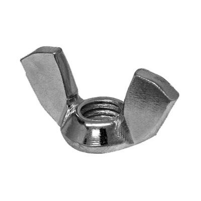 3741-1/4-20 COLD FORGED WING NUTS-NICKEL