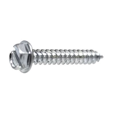 10 X 1 SLOTTED HEX WASHER HEAD TAP SCREW ZINC