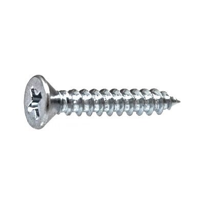 10 X 3/4 PHILLIPS FLAT HEAD TAP SCREW ZINC