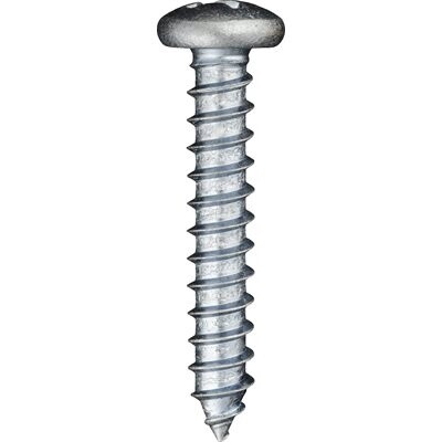 14 X 1 1/2 PHILLIPS PAN HEAD TAP SCREW ZINC