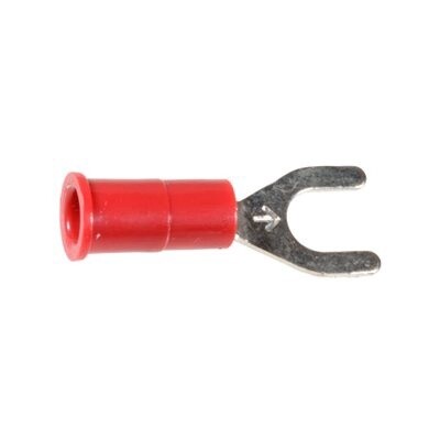 VINYL INSULATED SPADE TERMINAL - 22-18 GA. #8 - #10 STUD SIZE