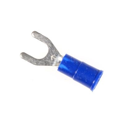 VINYL INSULATED SPADE TERMINAL - 16-14 GA. #8 - #10 STUD SIZE