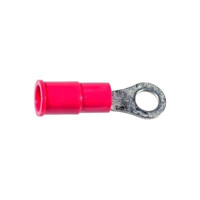 VINYL INSULATED RING TERMINAL - 22-18 GA. #4-#6 STUD SIZE