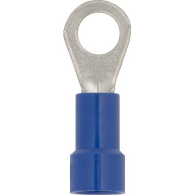 VINYL INSULATED RING TERMINAL - 16-14 GA. #8-#10 STUD SIZE