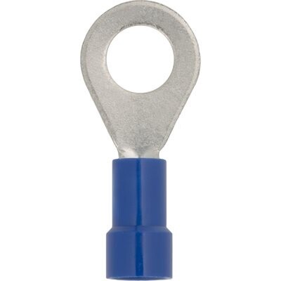 VINYL INSULATED RING TERMINAL - 16-14 GA. #12 - 1/4 STUD SIZE&quot;