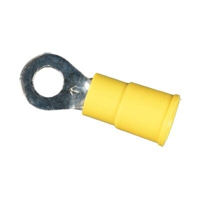VINYL INSULATED RING TERMINAL - 12-10 GA. #8 - #10 STUD SIZE