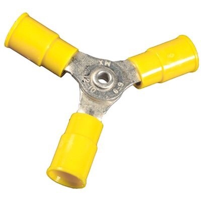 VINYL INSULATED 3-WAY CONNECTOR - 12-10 GA.