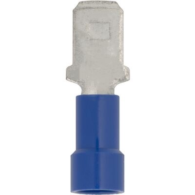 VINYL INSULATED 1/4 MALE QUICK CONNECT - 16-14 GA.&quot;