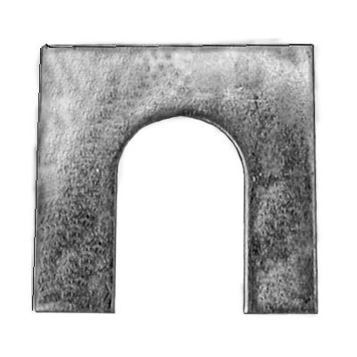 5077-SHIM 1/8 THK 1-1/8 X 1-1/8 W/ 1/2 SLOT 50pk