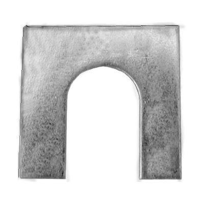 SHIM 1/16 THK 1-1/8 X 1-1/8 W/ 1/2 SLOT 50pk