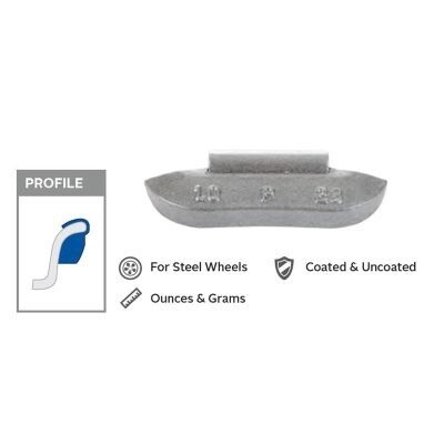 P Type Steel Coated 1.25oz