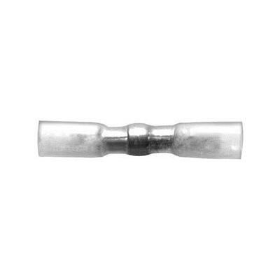 15084PK -24-22 Ga. Crimp/Solder/Heat Clear Wire Terminal Butt Conn. 10pk