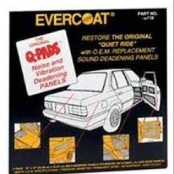 EVERCOAT® 100116 Q-Pad, Solid, Black, Fiberglass, 12 x 12 in