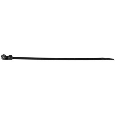 CABLE TIE W/MOUNTING HOLE - BLACK 7&quot; LENGTH
