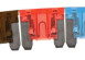10831PK- 10 Amp Red Type ATM Low Profile Mini Blade Fuses 5PK