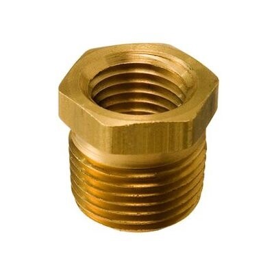 BRASS BUSHING 3/8 EXT. THREAD 1/4 INT THREAD