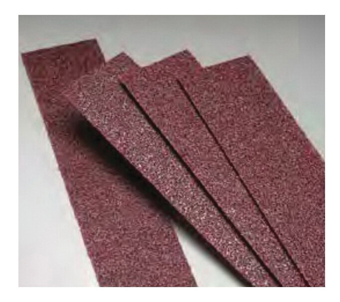 Stick-On File Sheet, 16-1/2 in L, 2-3/4 in W, 36-E Grit, Zirconia Alumina Abrasive