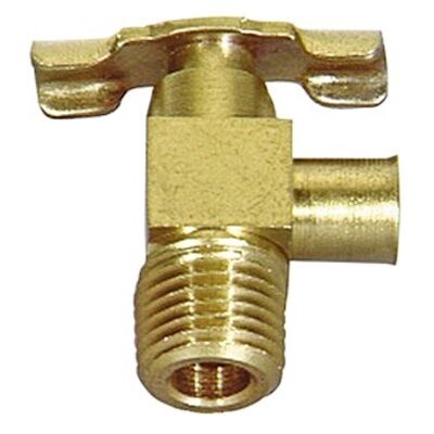 BRASS ANGLE BIB DRAIN 1/4 PIPE THREAD