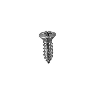 PHILLIPS OVAL #6 HEAD TAP SCREW 8 X 1/2 CHROME