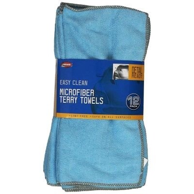 Carrand 12pk Microfiber Towels 14&quot;x14&quot;