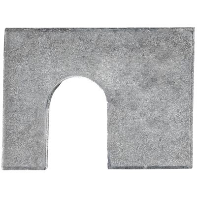 SHIM 1-3/4 X 1-1/4 X 1/16 W/ 1/2 SLOT ZINC
