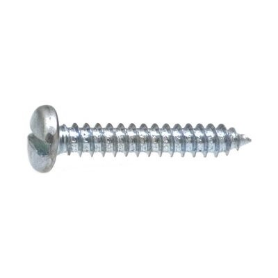 SLOTTED PAN HEAD TAP SCREW 8 X 1 ZINC
