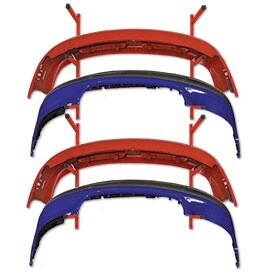 Prolific Super Mega Wall Mount 6 Bumper Rack  Red