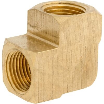 BRASS PIPE ELBOW 3/8 INT THREAD 3/8 EXT THREAD