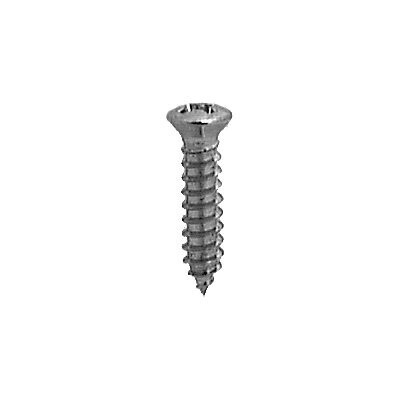 PHILLIPS OVAL HD TAP SCREW #8 X 3/4 CHROME #6 HD
