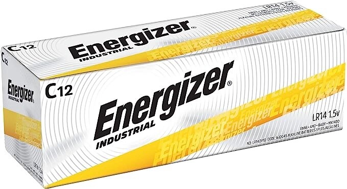 Energizer EN93 Industrial C 12 Alkaline Batteries