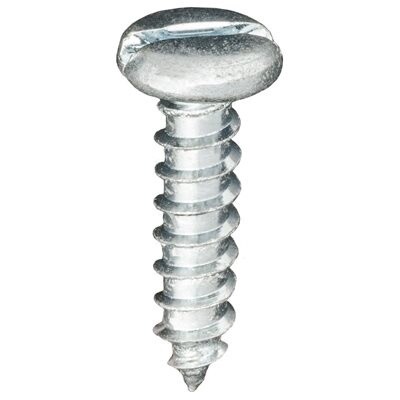 SLOTTED PAN HEAD TAP SCREW 14 X 1 ZINC
