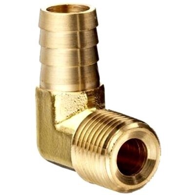 HOSE BARB 90&#39; ELBOW TUBE TO MALEPIPE BRS 456